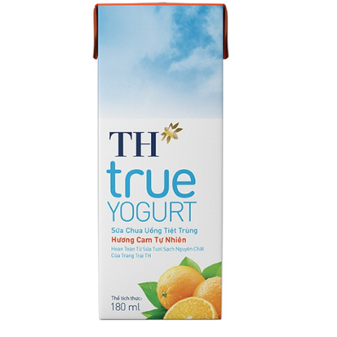  Sữa chua uống tiệt trùng hương cam TH Yogust 180ml 