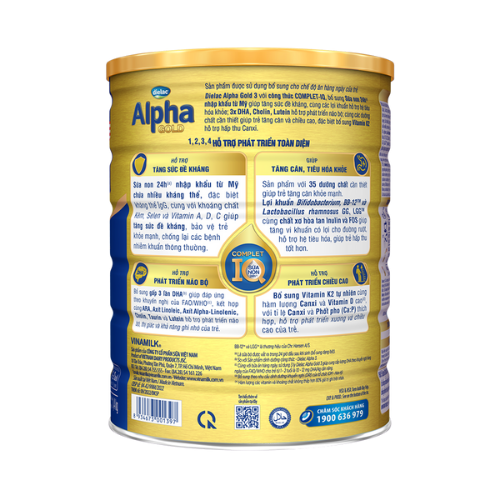  Sữa bột Dielac Alpha Gold số 3 1.4kg (Sữa non) 