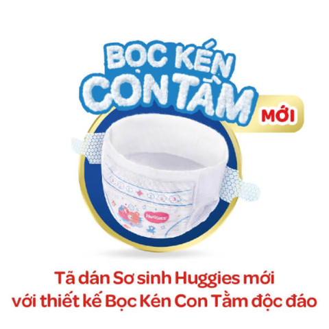  Miếng lót sơ sinh Huggies Skin Perfect NB1 108 miếng (dưới 5kg) 