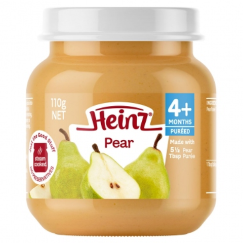  Dinh dưỡng đóng lọ Heinz vị lê nghiền 110g (+4 tháng) 