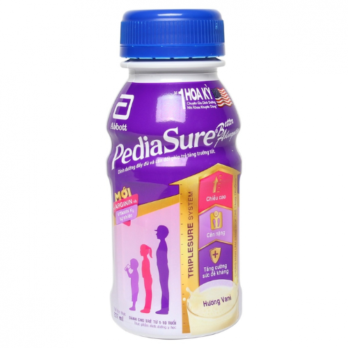  Sữa nước PediaSure BA 1+ vị vani 237ml (1 - 10 tuổi) 