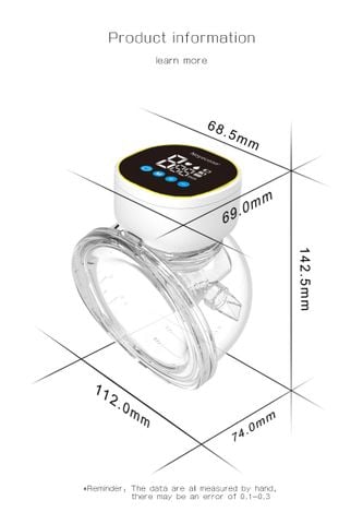  Máy hút sữa điện đơn rảnh tay không dây E27 - Hồng 24300127 