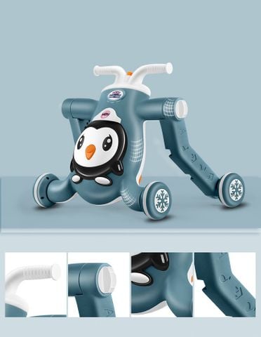  Xe tập đi chòi chân 3 trong 1 BW-WD007  Baby walker - Xanh 