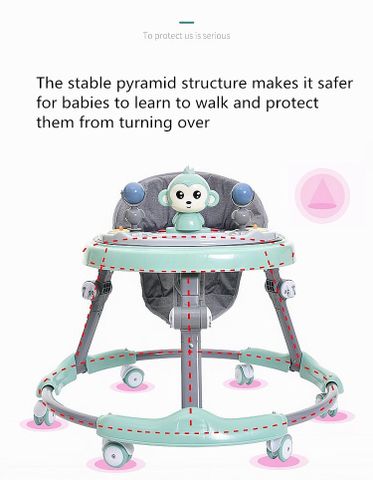  Xe tập đi 2 trong 1 BW-SH506  Baby walker - Ngọc 