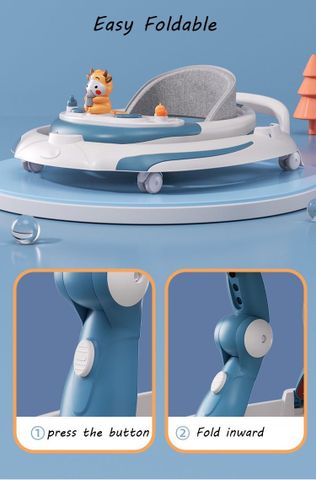 Xe tập đi 4 trong 1 BW-SH806  Baby walker Trắng - Xanh 