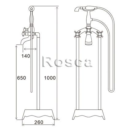 Sen Tắm Bồn Rosca 2517