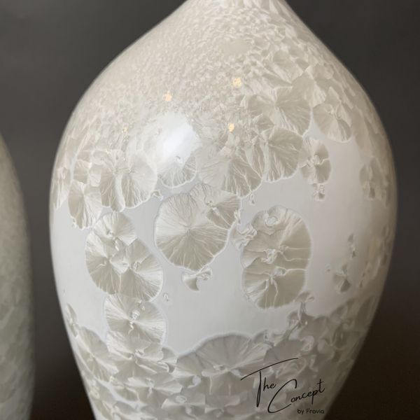  Bình Decor Đủ Sài Men Gốm Kết Tinh Trắng 