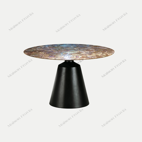  Bàn Ăn Khảm Trai Kaleidoscope - Chân Trụ Composite 