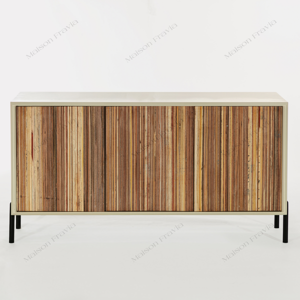  Kệ Tủ Cánh Gỗ Thịt Stripey Woody Cabinet - K02 - 3 cánh 