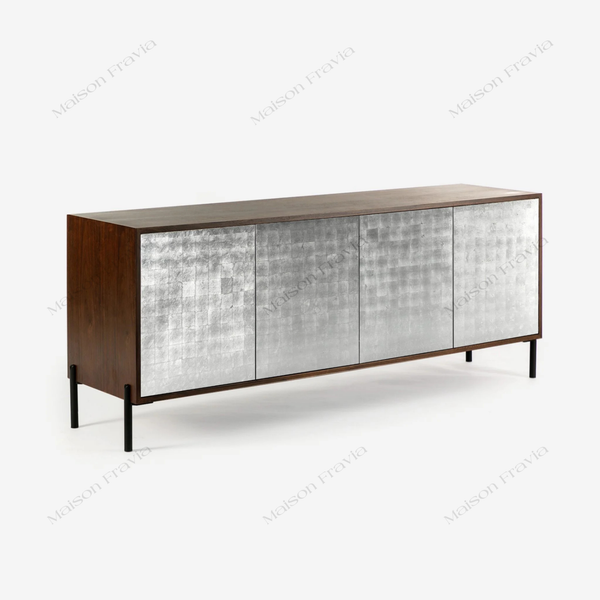  Kệ Tủ Khảm Trai Sparkling Silver Phủ Laminate - K02 