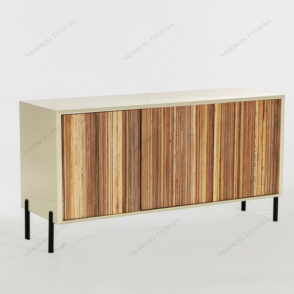  Kệ Tủ Cánh Gỗ Thịt Stripey Woody Cabinet - K02 - 3 cánh 