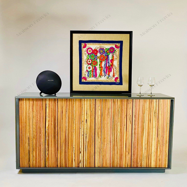  Kệ Tủ Gỗ Thịt Stripey Woody Cabinet - K04 