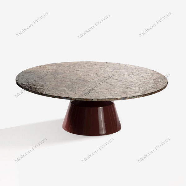  Bàn Trà Khảm Trai Kaleidoscope - Chân Trụ Composite 