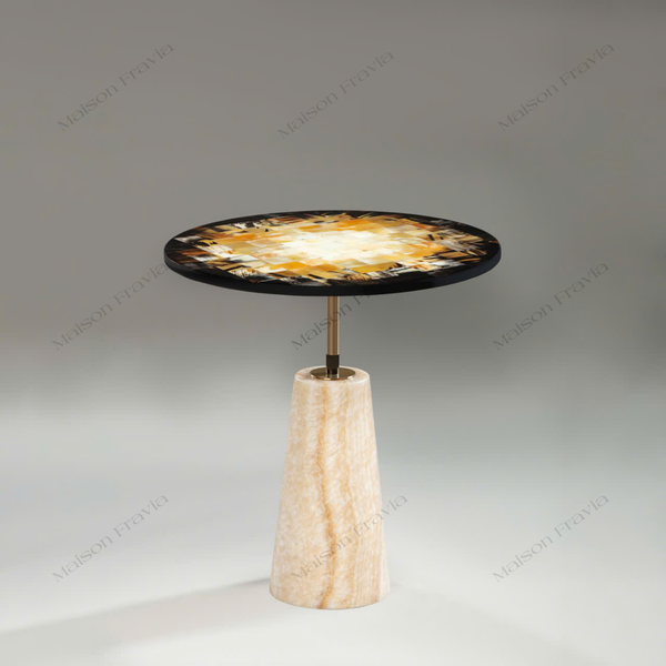  Trụ Đá Tự Nhiên BTK-03 - Lar Corne D'Or Lacquer 