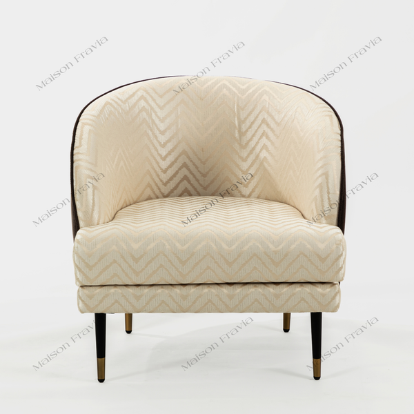 Ghế Amchair Họa Tiết Vàng 