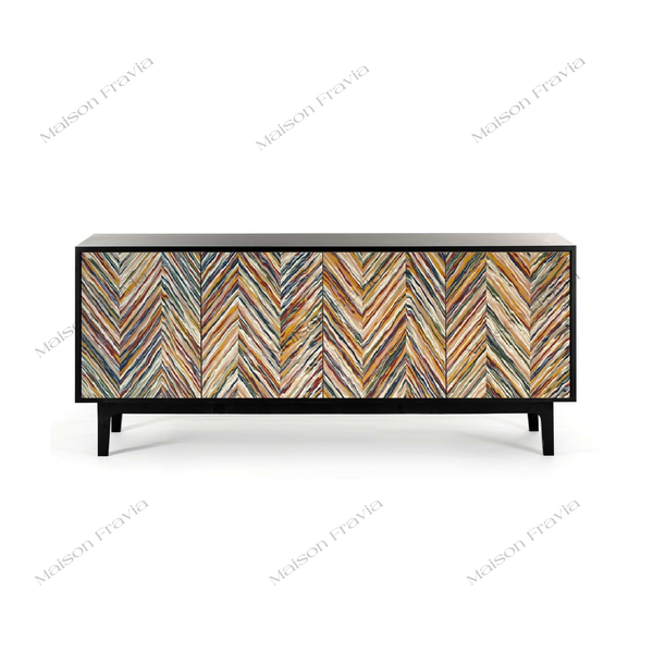  KỆ TỦ Veneer Wavy Wave Cabinet | Wavy Wave Cabinet 