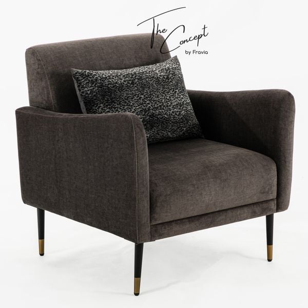  DARK GREY ARMCHAIR 