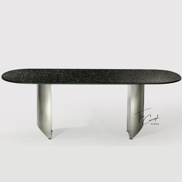  MOSAIC TABLE TABLE - MOSAIC - SILVER INOX LEG 