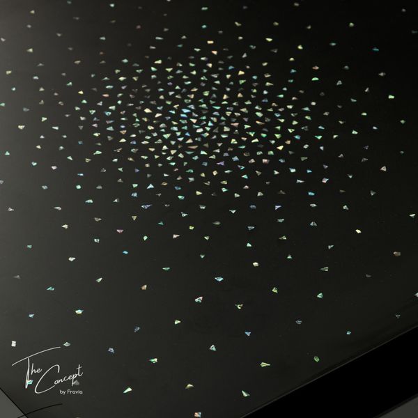  CARRÉ MYSTERY ABALONE SHELL MOSAIC LACQUER COFFEE TABLE 