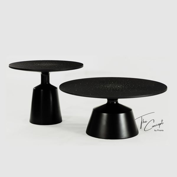  STARRY ABALONE SHELL MOSAIC LACQUER COFFEE TABLE 