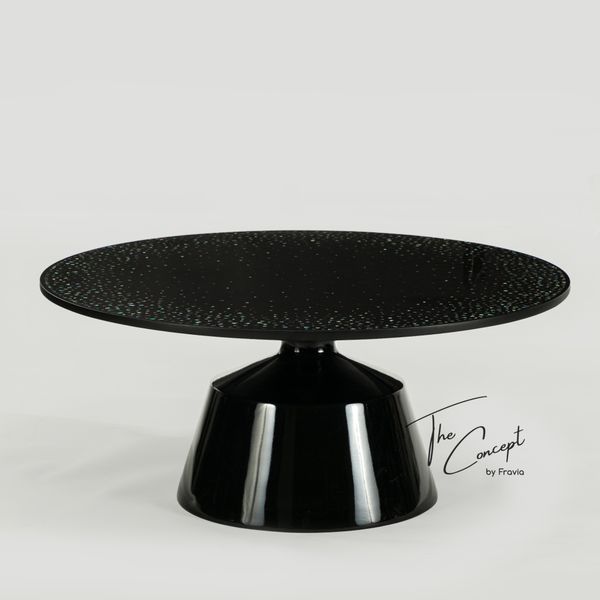  UNIVERSE ABALONE SHELL MOSAIC LACQUER COFFEE TABLE 