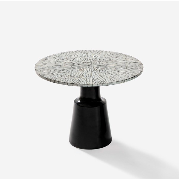  Le Soleil Mother-of-Pearl Shell Mosaic Coffee Table - Composite Leg 