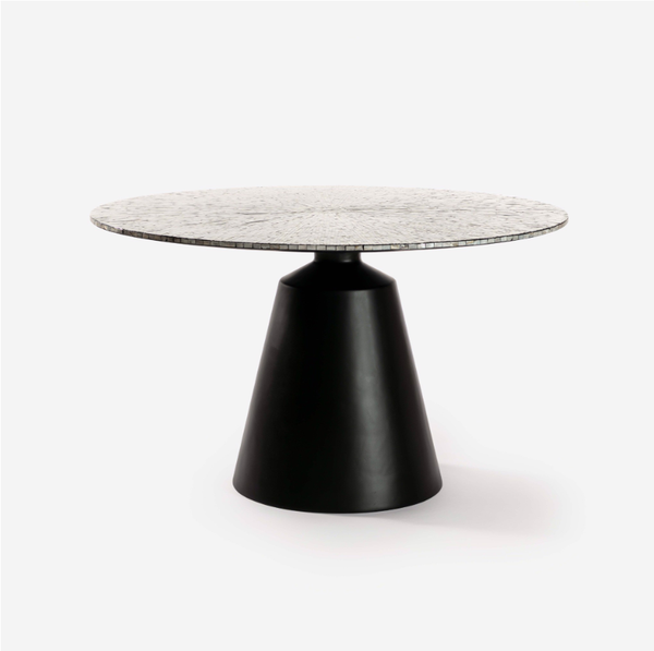  Le Soleil Mother-of-Pearl Shell Mosaic Dinning Table - Composite Leg 