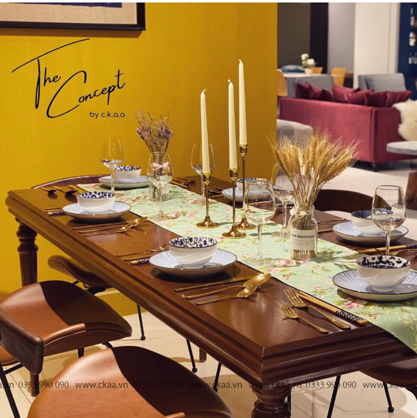  ASH WOODEN DINING TABLE 