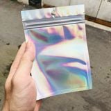  500 Túi zip hologram đựng goods, nail box, mỹ phẩm xinh xắn cute hột me kpop all stars (giá sỉ) 
