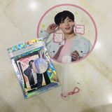  COMBO Sản phẩm Merch FREE GIFT JUNGKOOK BTS Xịn sò, quạt trong suốt Jungkook, huy hiệu Jungkook 