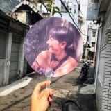  Quạt tròn Tiêu Chiến (20cm) (Hàng có sẵn) 