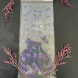  1 nhãn dán kim tuyến sticker colorful ribbon series nhiều màu trang trí sổ sách, tài tiệu, tập vở, top loader các loại 