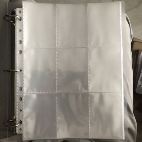  10-30 trang Sheet 9 đựng card, thẻ ảnh, sheet cho binder 9 ô( không bao gồm bìa) 