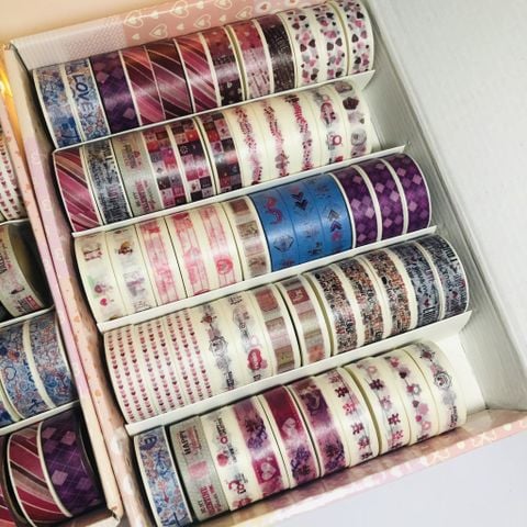  Băng giấy trang trí Toploader loại cuộn dài 500cm. mỗi cuộn trang trí được khoảng 15 toploader A7 