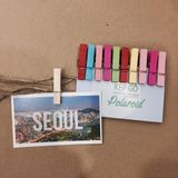  Bịch 100 kẹp gỗ tự nhiên size 3.5x0.7cm, kẹp ảnh, trang trí kèm dây thừng 