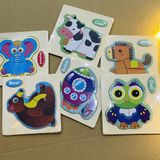  Bộ 1-10 tranh ghép hình mini xinh xắn có chữ học tiếng anh, gồm 3-5 mảnh rất đơn giản. Thích hợp trang trí góc làm việc. 