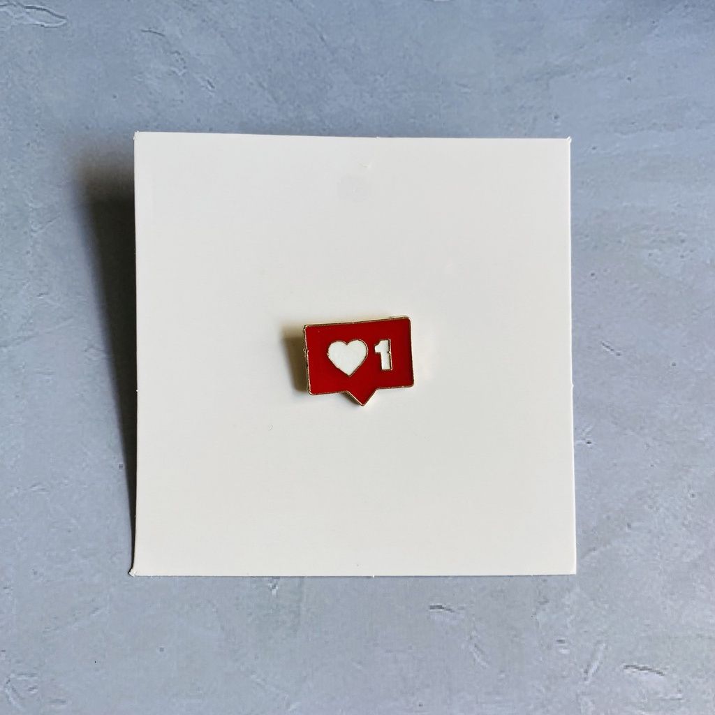  Cài áo hoặc ba lô chất liệu kim loại Hình 1 rection thả tim 