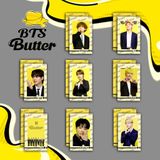  Set 7 tấm card BTS BUTTER -  7 thành viên Jin, Jimin, Suga, Jungkook, Taehyung, Jhope, RM để collect hoặc làm sự kiện 
