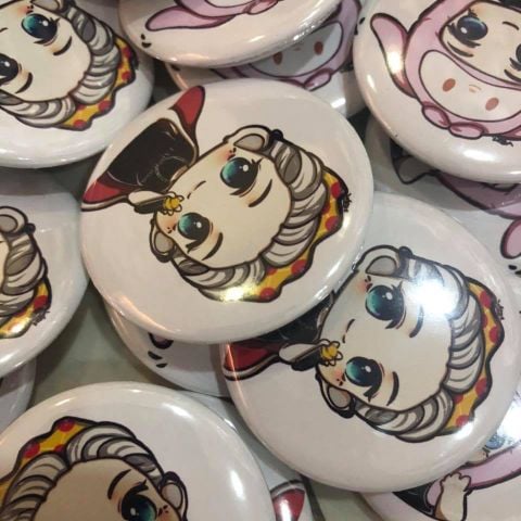  10 Huy hiệu in theo yêu cầu (4.4cm) 