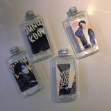  Chai nhựa đựng nước 250-350ml BTS Taehyung, Jin, Jimin, Suga, Jhope, Jungkook, RM BTS Merch Plastic Bottle 