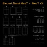  Trang Sheet rời Meet/ Meet YX size A4 chính hãng chất lượng tốt dùng để làm sheet đựng card, postcard, thẻ bài, vé.., 