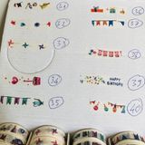  Băng giấy trang trí Toploader loại cuộn dài 500cm. mỗi cuộn trang trí được khoảng 15 toploader A7 