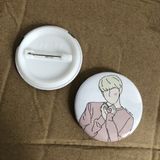  Huy hiệu BTS Line Art lmt 