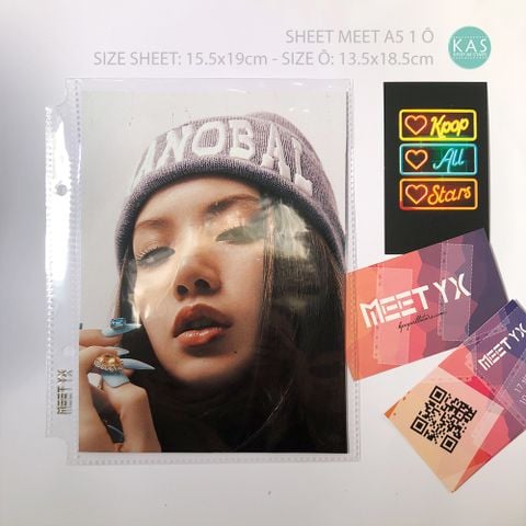  [Có SẴN] 1 Sheet MeeT/ MeeT YX A5 nhiều size đựng thẻ bài, card idol, giá rẻ cạnh tranh, nhiều loại để lựa chọn. 