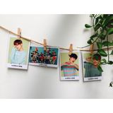  Bịch 100 kẹp gỗ tự nhiên size 3.5x0.7cm, kẹp ảnh, trang trí kèm dây thừng 