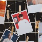  45-90 ảnh Polaroid in theo yêu cầu, ảnh gia đình bạn bè trang trí nhà cửa (CẮT SẴN) 