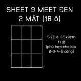  Sheet 9 ô và 4 ô đựng card kpop, thẻ bài, thẻ hình anime 