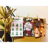  Bịch 100 kẹp gỗ tự nhiên size 3.5x0.7cm, kẹp ảnh, trang trí kèm dây thừng 