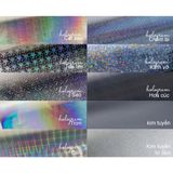  10 tờ sticker giấy, decal sữa, decal trong tự cắt in theo yêu cầu. Có cán màng mờ, bóng, không cán, hologram, kim tuyến 