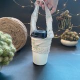  Quai Vải Đựng Ly SIZE TRUNG, may 1 lớp, Đựng Bình giữ nhiệt 500-600ml hoặc Ly từ 500-700ml 